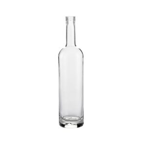 clear glass bottle