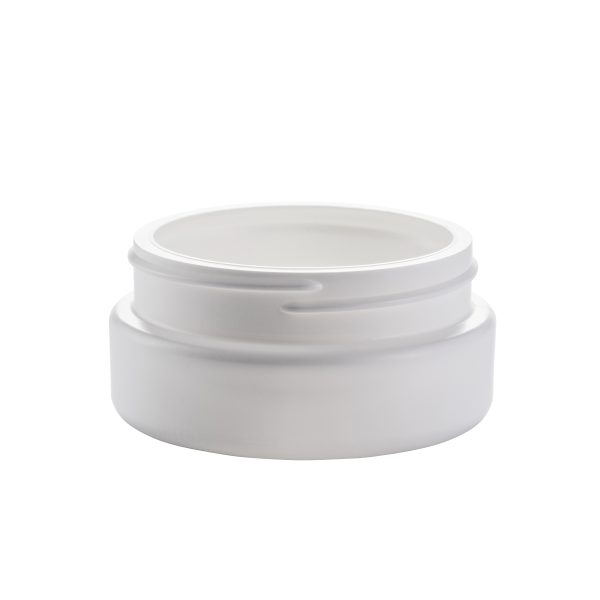 white low profile jar