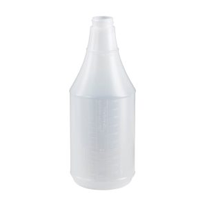 24 oz. natural HDPE graduated trigger spray bottle round, 28-400