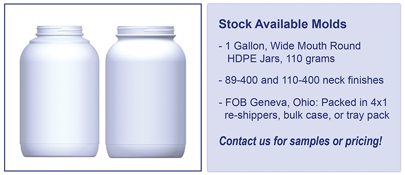 1 Gallon HDPE Wide Mouth Jars